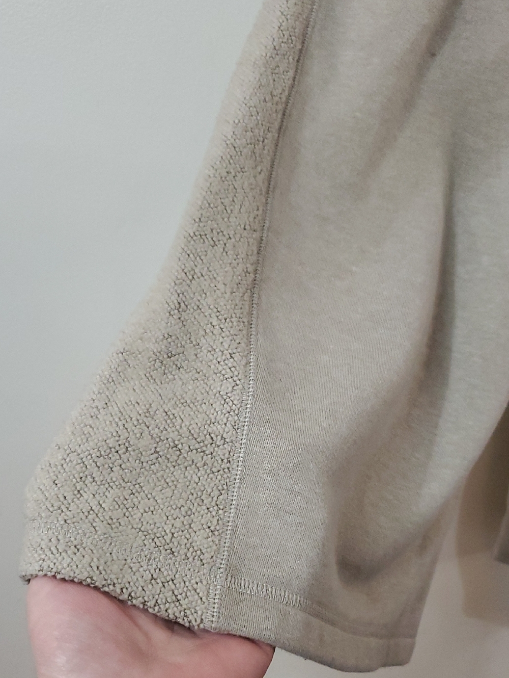 Aerie Apres-Chill Trouser Size XL Short Neutral Beige Wide-leg Chenille - Picture 6 of 16